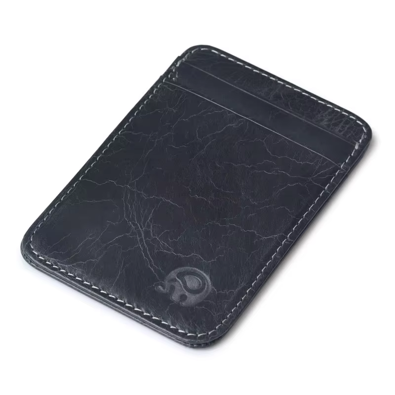Porte-cartes en cuir véritable