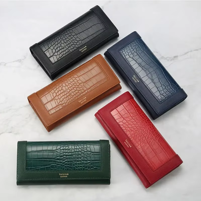 Portefeuilles de luxe pour femmes marque concepteur Long portefeuille femme en cuir sac à main porte-carte d'identité