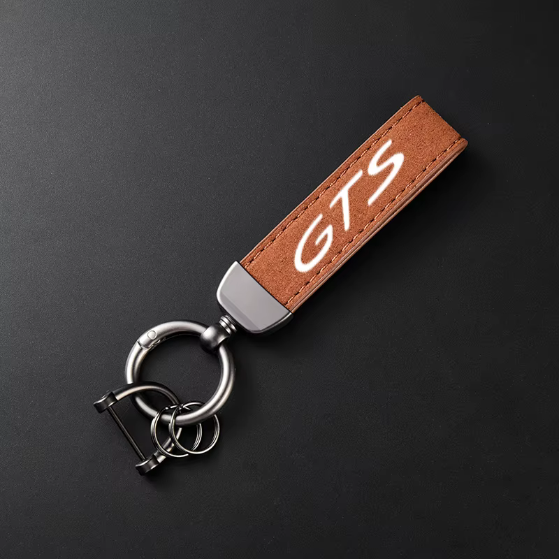 Porte-clés en cuir suédé de haute qualité
