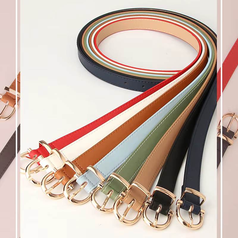 Sangle de ceinture en cuir pour femme