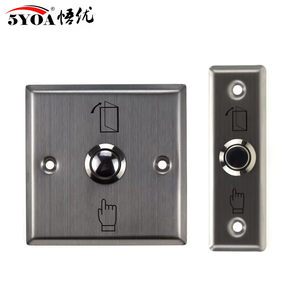 Bouton de sortie de porte, interrupteur poussoir sans contact pour système de contrôle d'accès, serrure électronique intégrée au mur