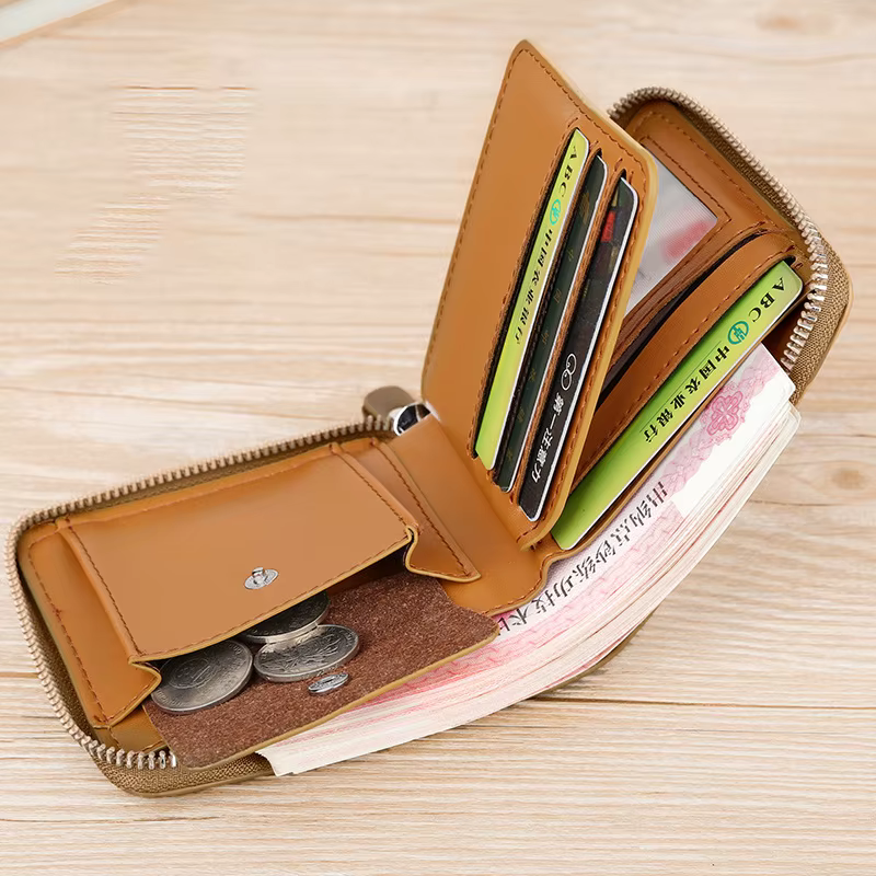 Portefeuille en cuir pour hommes de luxe Porte-monnaie pour hommes