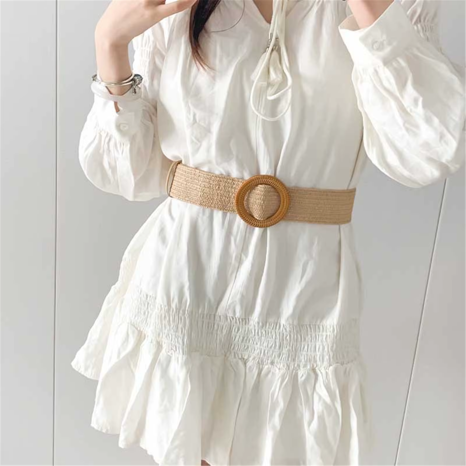 Ceinture en raphia