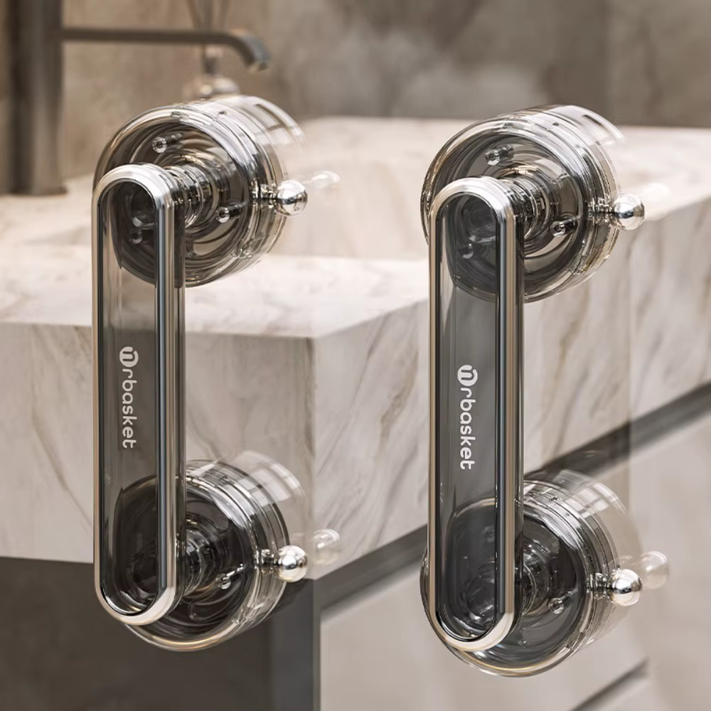 Poignée de porte coulissante antidérapante à ventouse, étanche, amovible, pour salle de bain, armoire, vitrine, sans perçage, auto-adhésive, murale