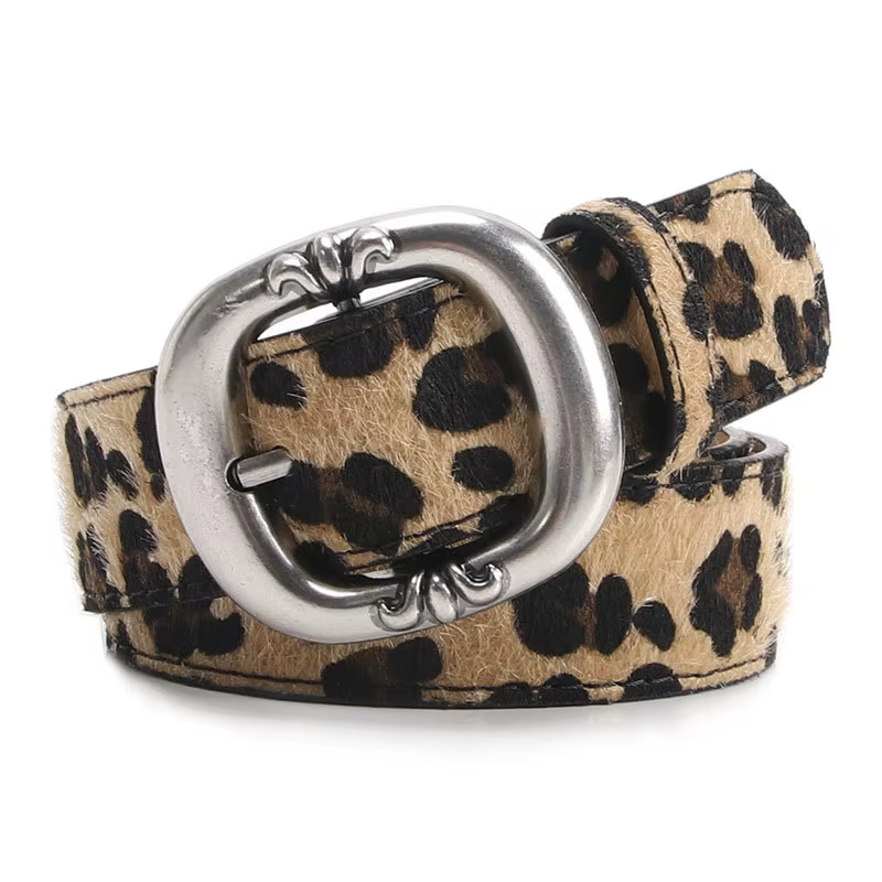 Ceinture imprimée léopard pour femmes
