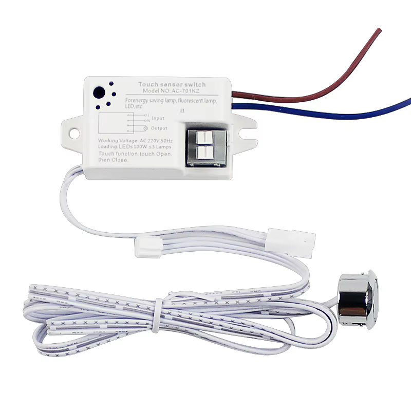 Capteur d'induction de contrôle de porte Double d'armoire 220V, gradation continue, interrupteur intelligent amovible pour garde-robe