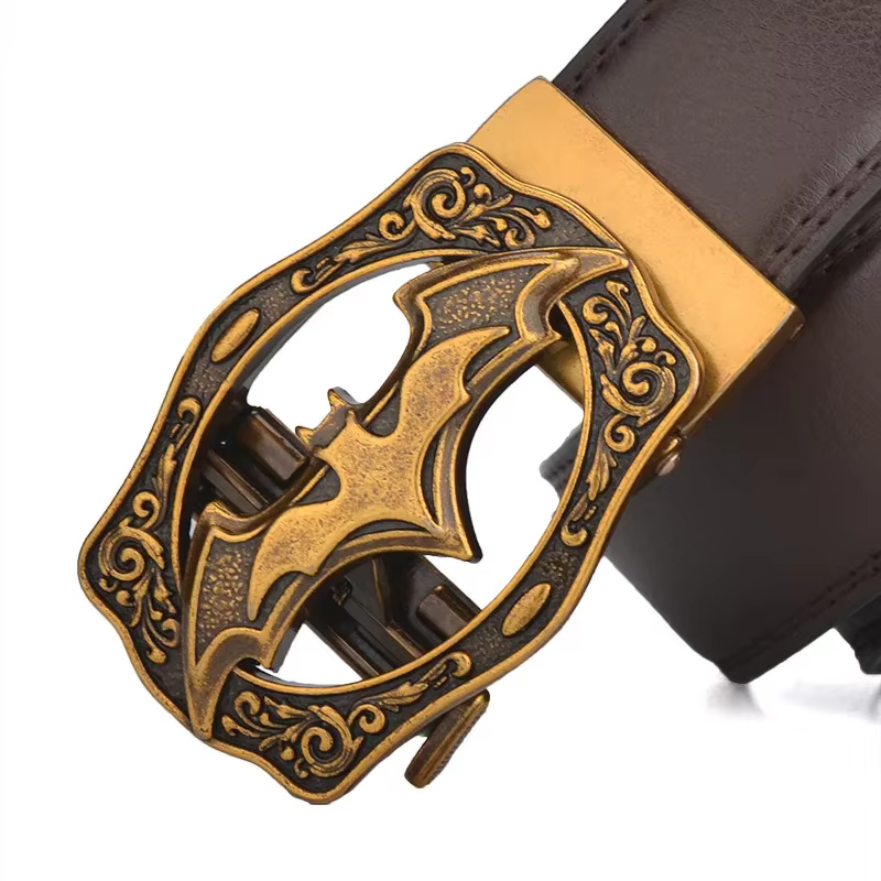 Ceinture vintage en cuir véritable pour homme
