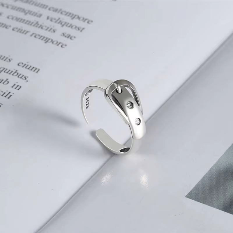 Ceinture en argent sterling 925 ​ Bagues réglables