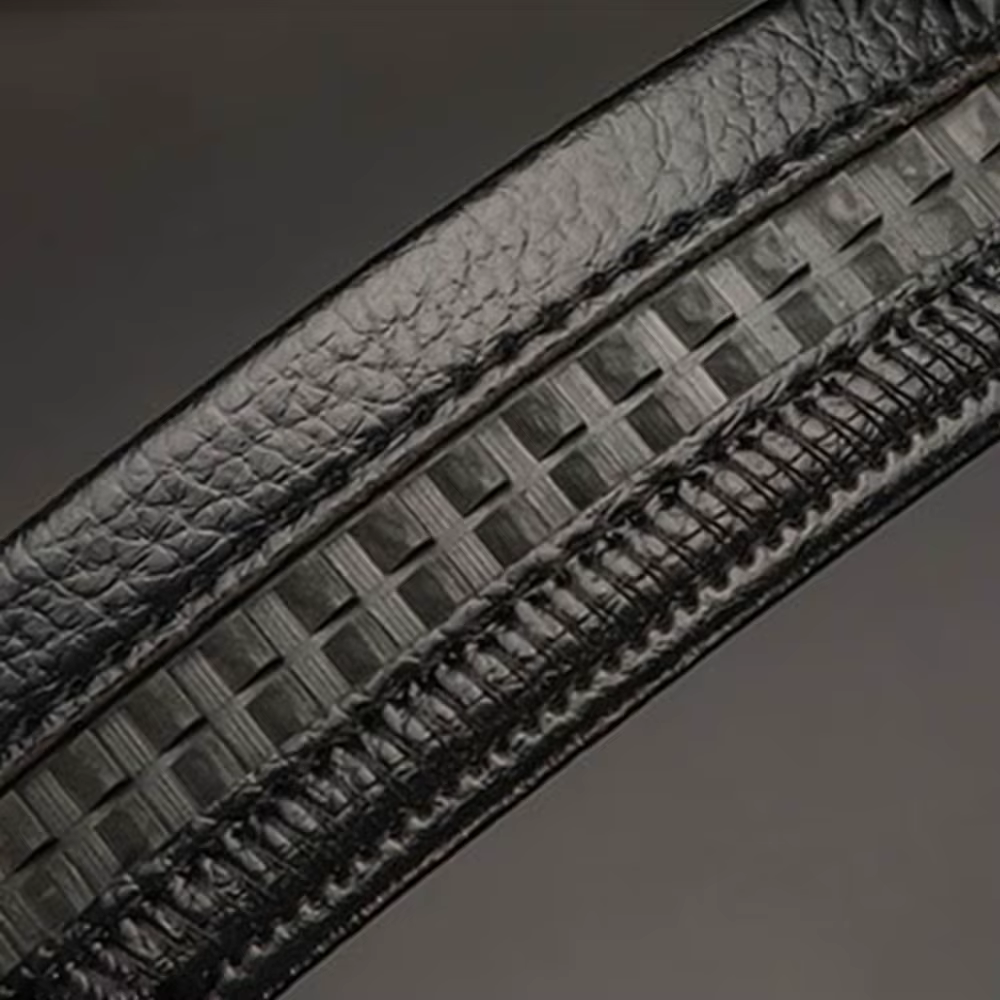Ceinture en cuir à boucle automatique pour hommes, heure d'affaires pour courir, boucle de taille dorée, ceinture de luxe, décoration en strass