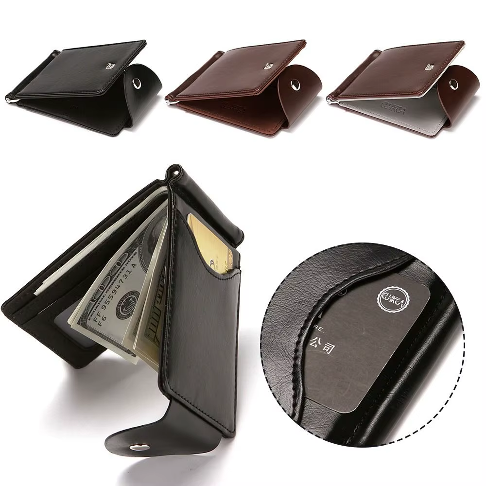 Portefeuille en cuir PU pour hommes
