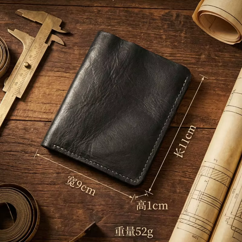Portefeuille porte-cartes en cuir véritable EDC 2026