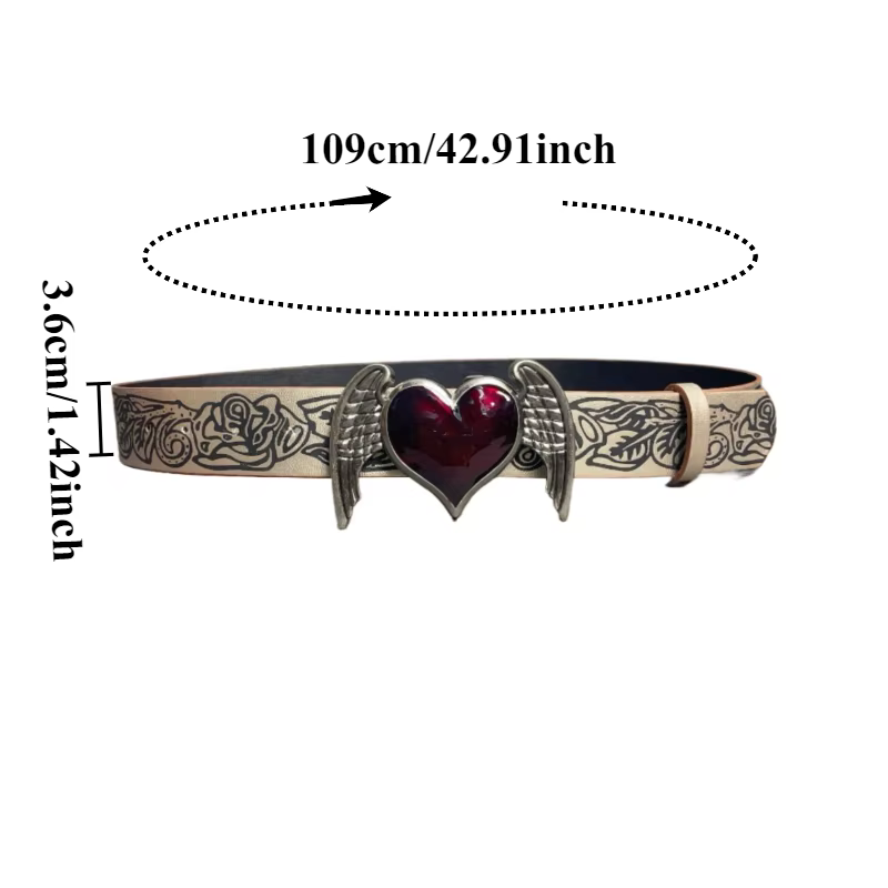 Ceinture pour femme de style punk rétro à la mode
