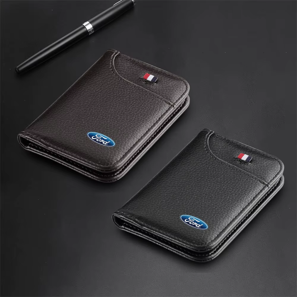Porte-carte d'identité et permis de conduire portable pour voiture