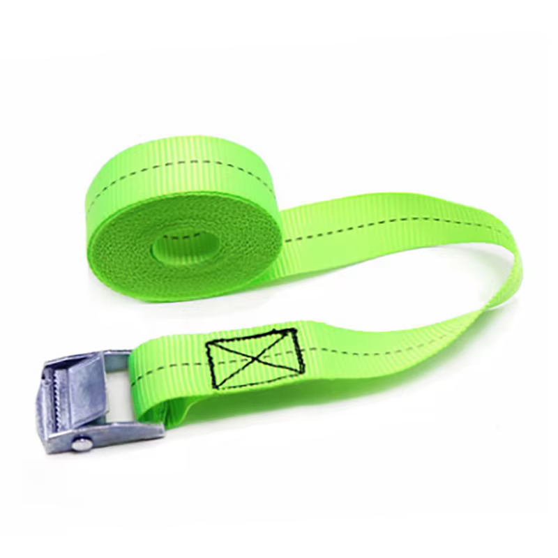 Ceinture d'arrimage à boucle solide pour moto et vélo, sangles de chargement avec boucle en métal, remorquage pour sac à bagages, ceinture à cliquet en corde