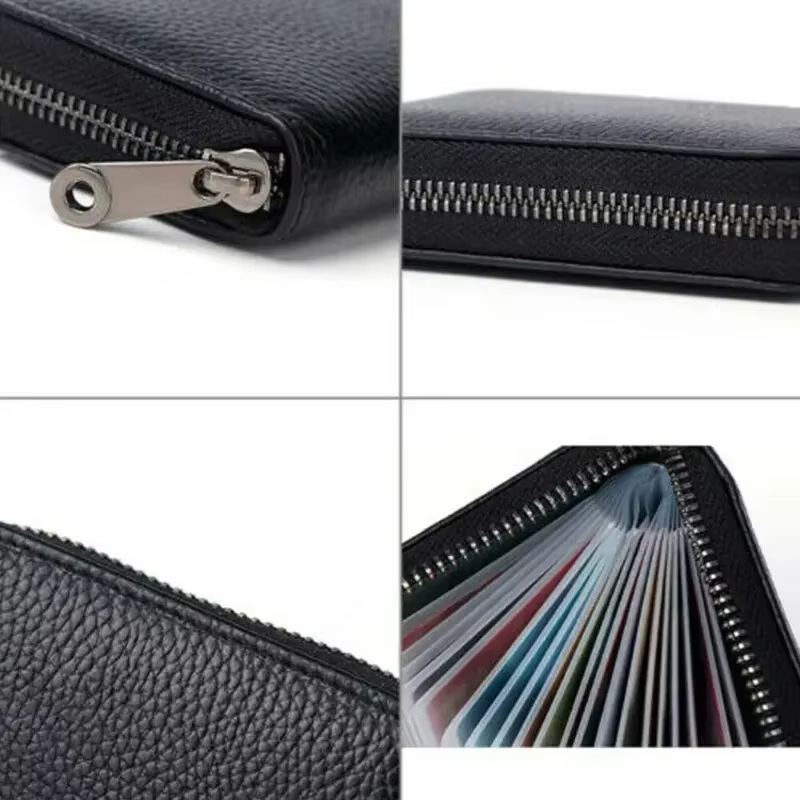 Porte-carte de visite portefeuille hommes carte bancaire/carte d'identité/porte-carte de crédit 22 Bits carte portefeuille RFID blocage protéger étui porte-monnaie