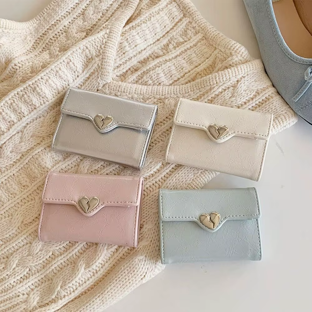 Portefeuille coréen Portable en cuir PU pour femmes