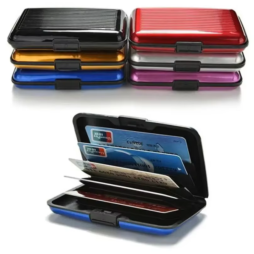 Porte-carte bancaire en aluminium pour hommes