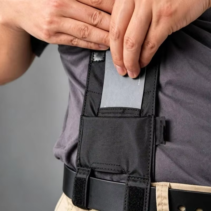 Portefeuille compact EDC à clip ceinture - Pochette de ceinture antivol discrète pour passeport, argent et cartes, sac anti-pickpocket