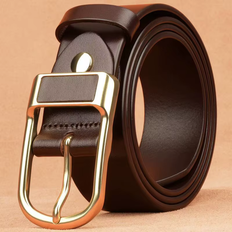 Ceinture à boucle polyvalente et tendance pour hommes, style cowboy, ceinture à boucle à ardillon, ceinture rétro pour jeans, ceinture décontractée pour affaires
