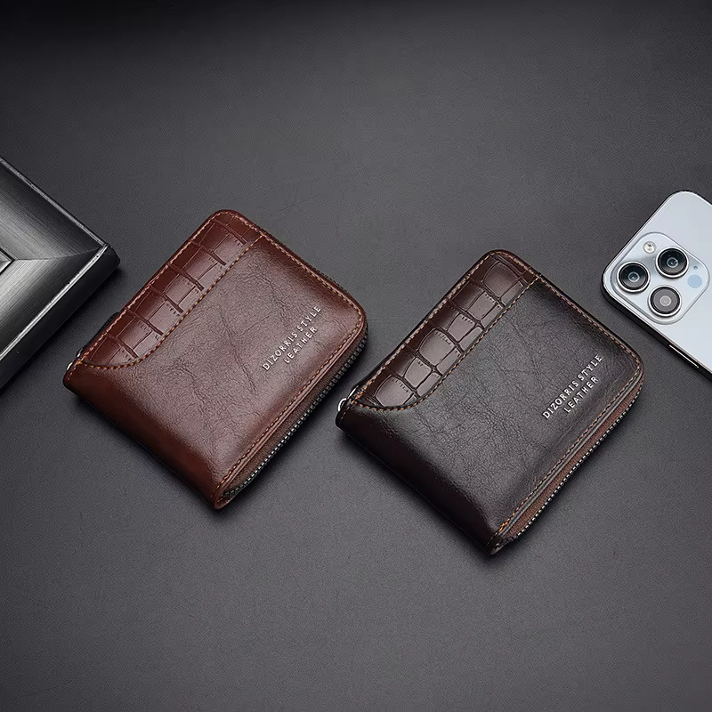Portefeuille en cuir pour hommes