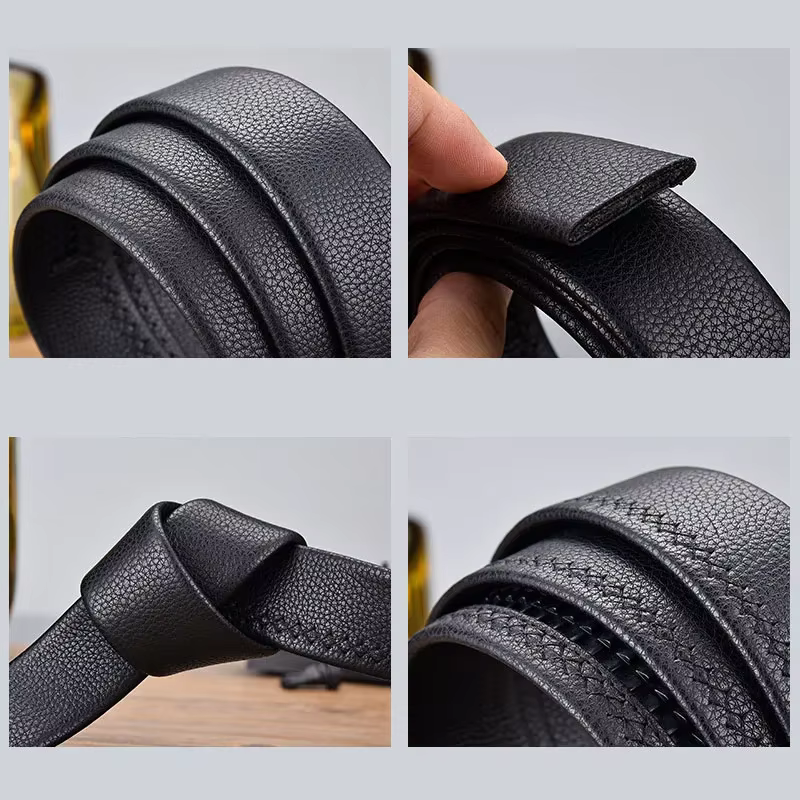 100 120 130 140 150 160 170 180cm ceinture automatique sans boucle hommes largeur 3.5cm sans