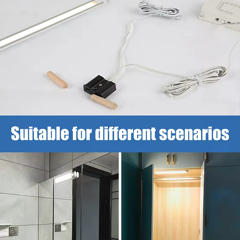 Interrupteur de porte DC12-24V à double capteur, détecteur de proximité IR, ouverture de porte (ON), fermeture de porte (OFF), LED pour armoire à vin et garde-robe