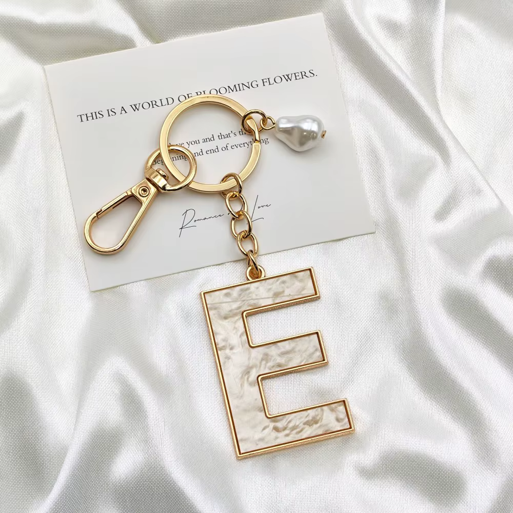 Porte-clés Décoratif A-Z avec Initiales