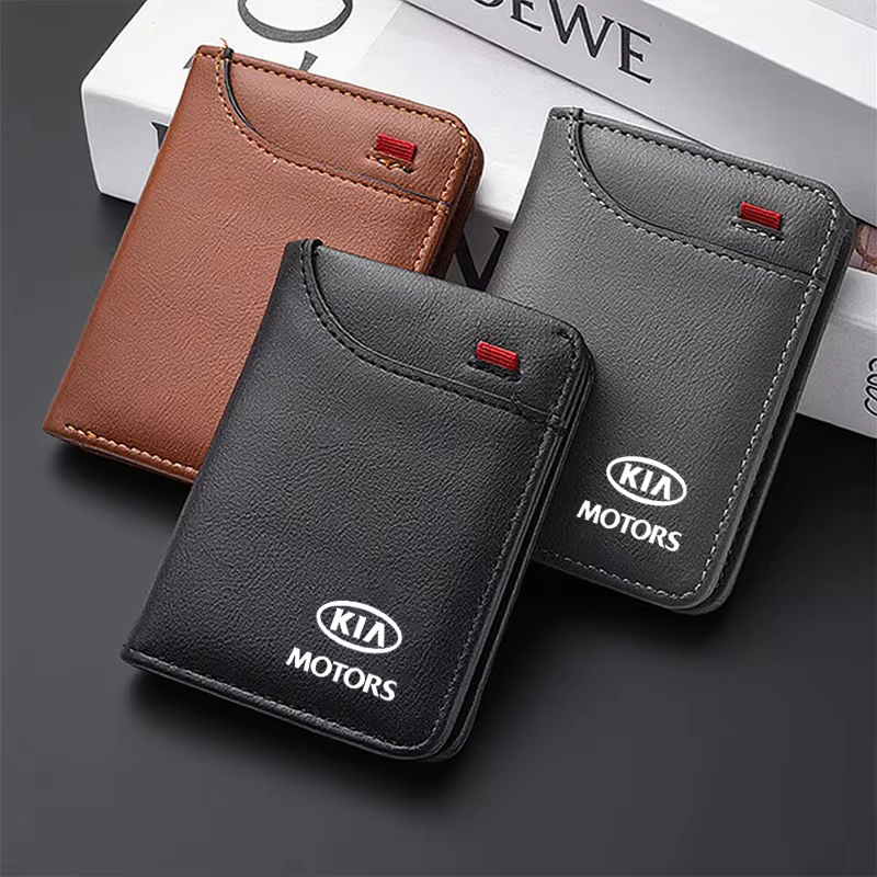 Mini portefeuille en cuir pour voiture