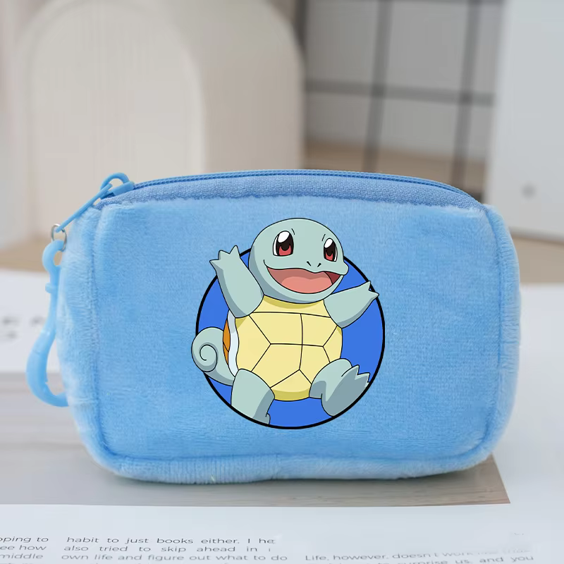 Porte-monnaie Kawaii Pokémon, Portefeuille imprimé Pikachu, Porte-cartes d'identité, Porte-clés, Sac à monnaie pour hommes et femmes, Pochette de rangement zippée, Cadeaux