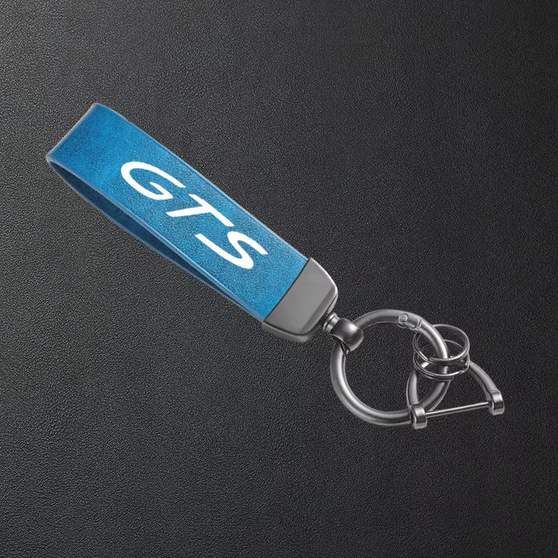 Porte-clés en cuir de haute qualité pour Porsche GTS Cayenne Cayman Panamera Macan 911 718 928 901 930