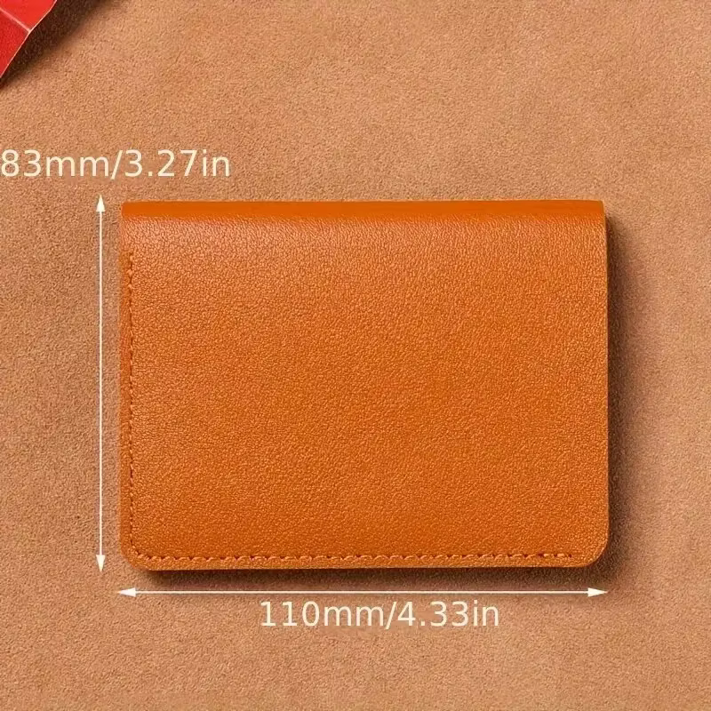 Petit portefeuille en cuir PU pour hommes et femmes