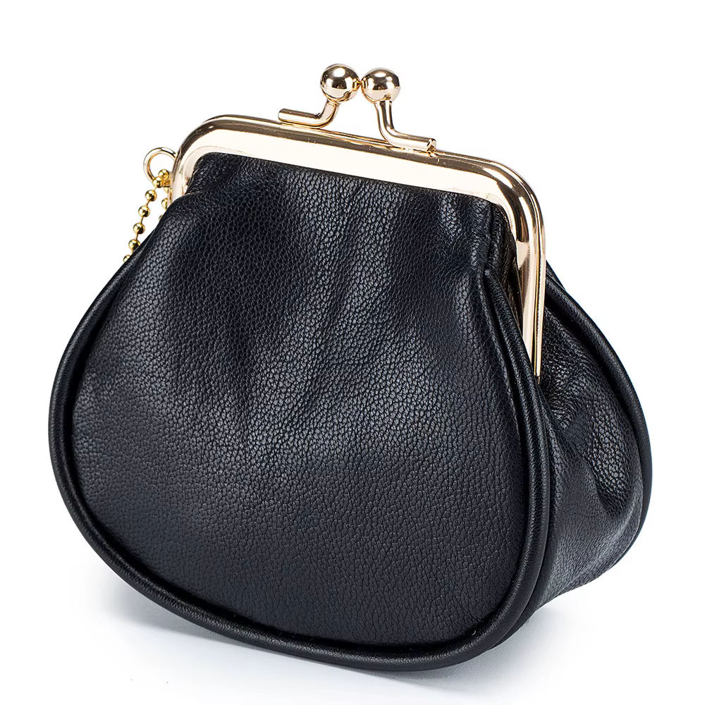 Nouveaux femmes portefeuilles femme en cuir véritable sacs à main mignon Mini moraillon portefeuille mode doux petit peau de vache sac d'argent porte-cartes de monnaie