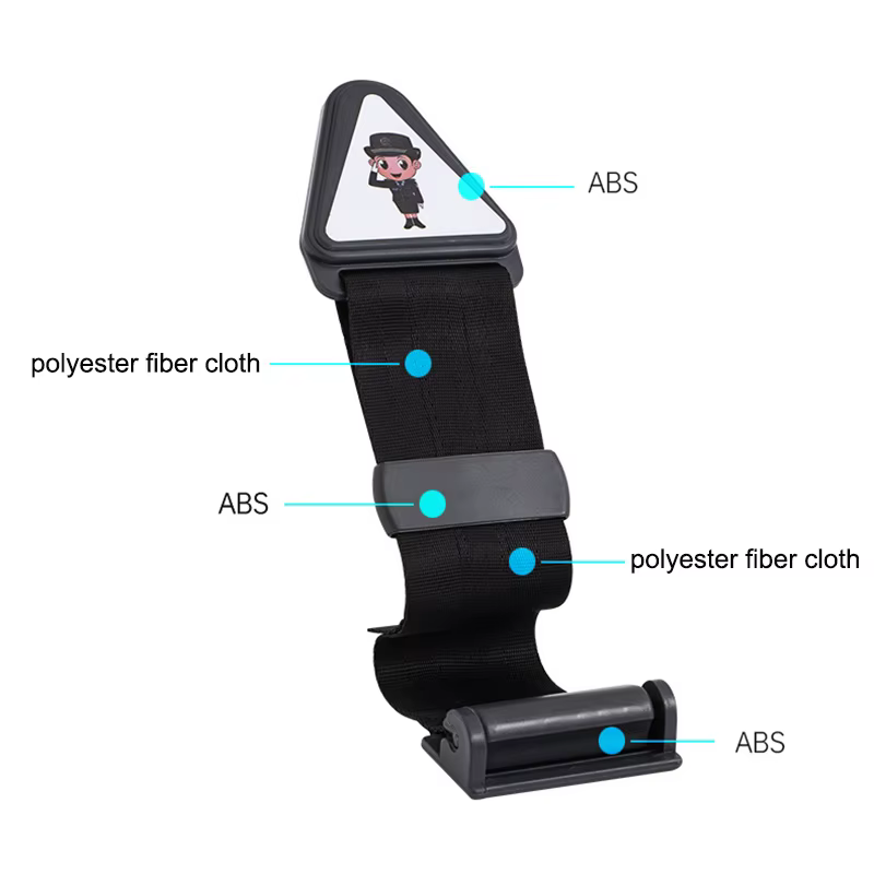 Ajusteur de ceinture de sécurité enfant, fixation anti-coup de manchette, boucle de ceinture de sécurité pour enfants