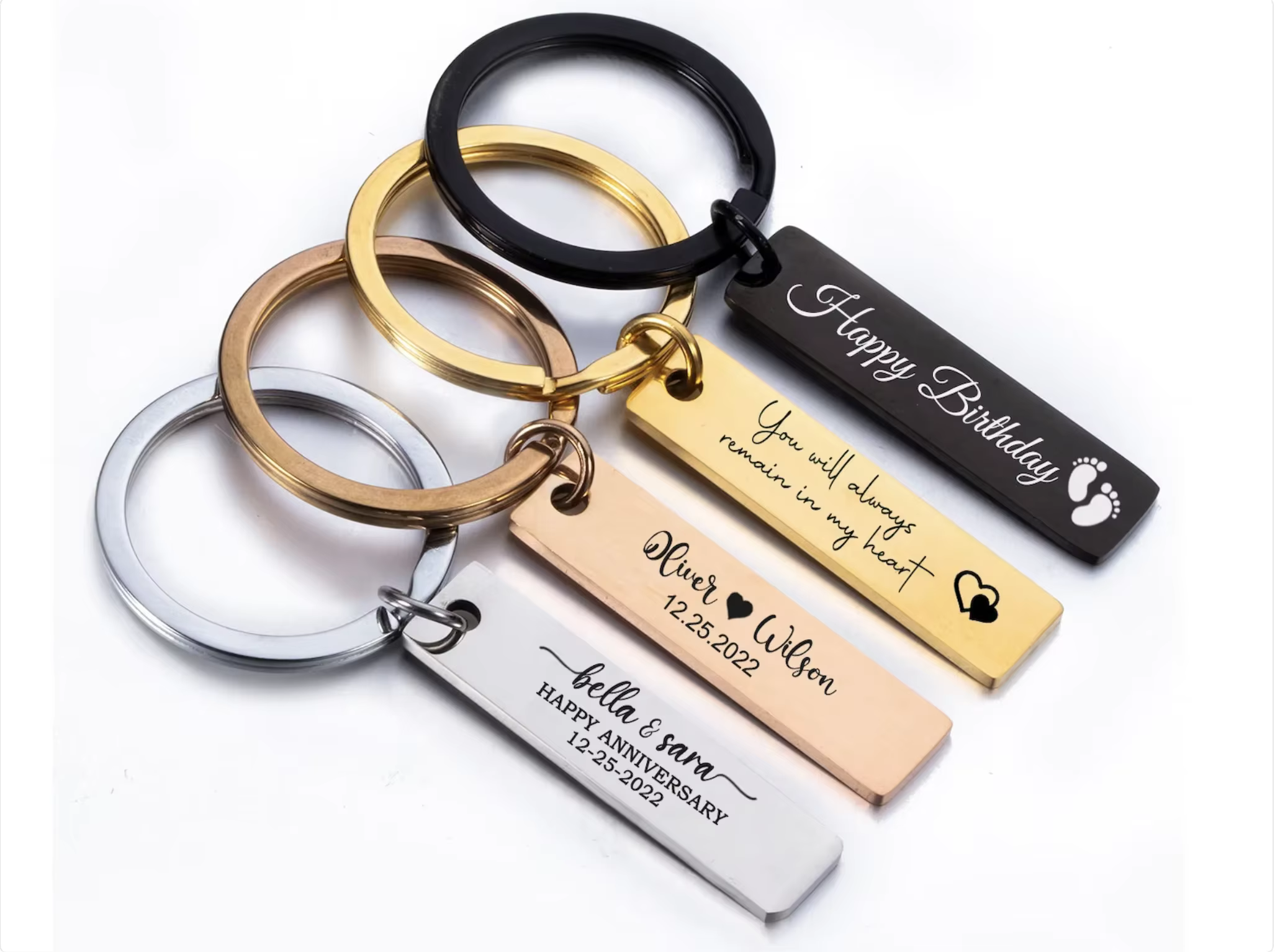 Porte-clés personnalisé gravé