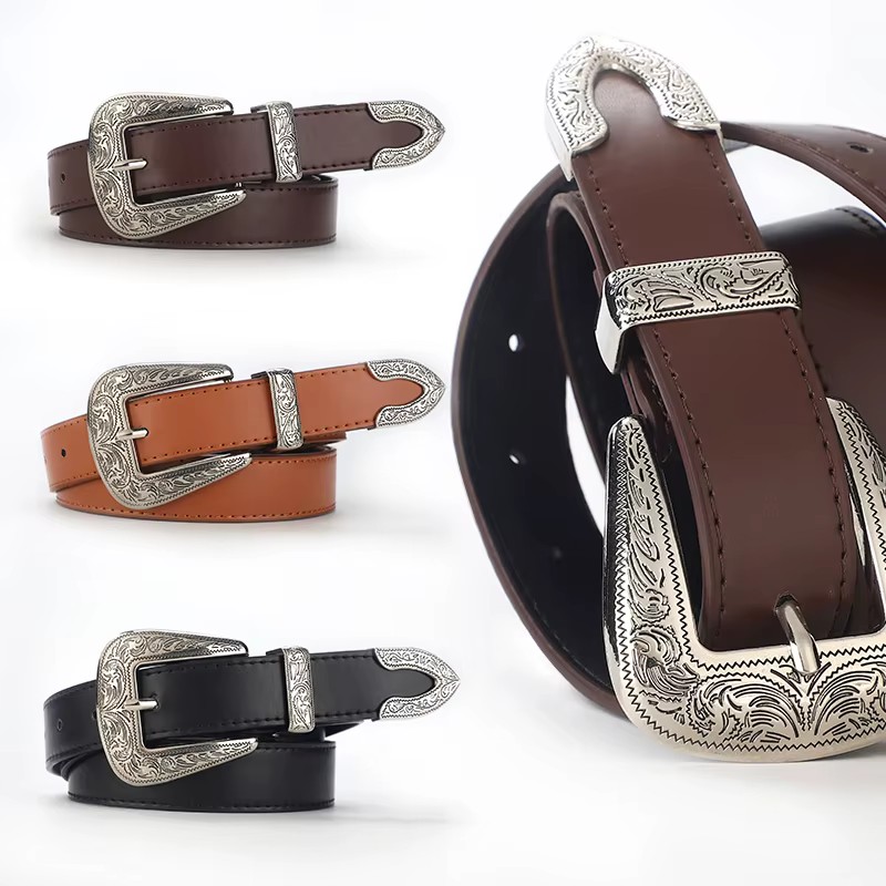 Une ceinture rétro polyvalente de style européen pour hommes et femmes