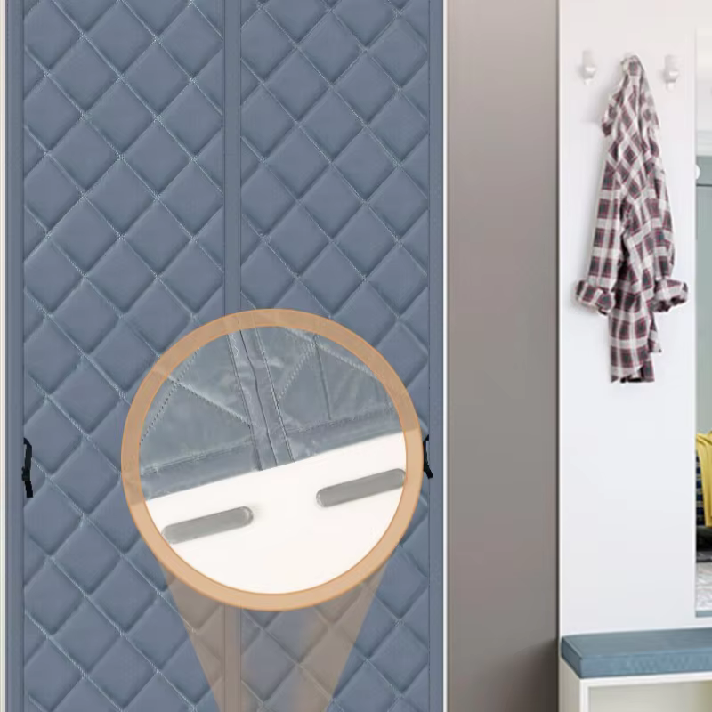 Rideaux de porte chauds et épais en coton auto-absorbant pour la maison, rideaux de séparation d'isolation thermique, rideaux froids d'hiver