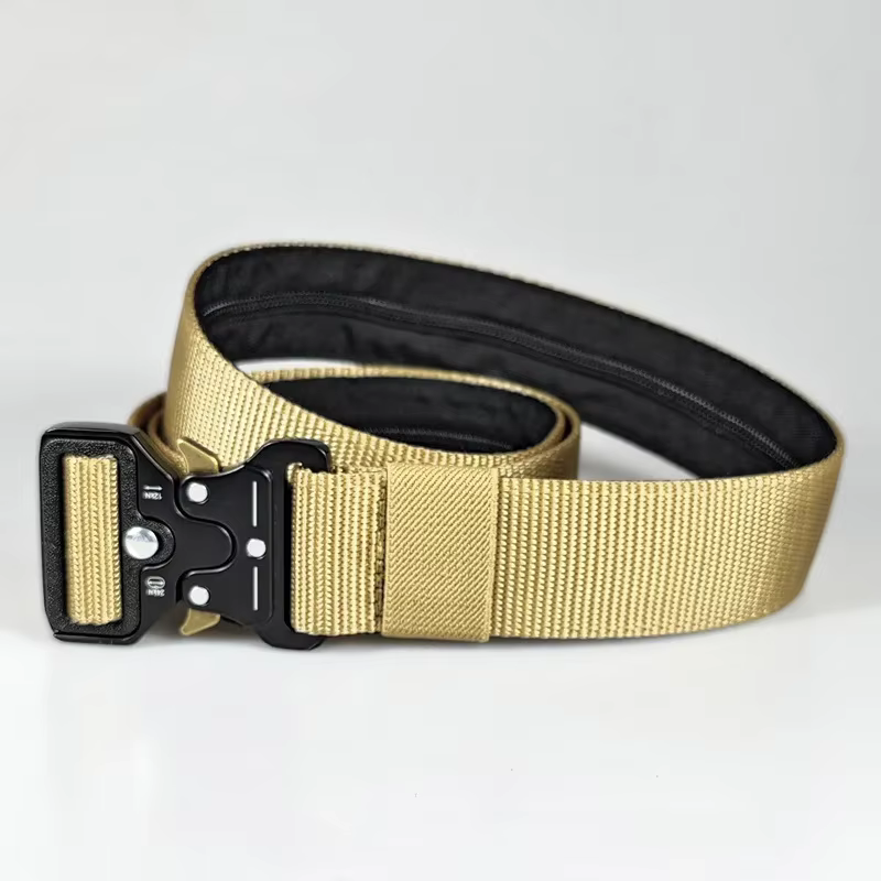 Ceinture pour hommes avec fermeture éclair