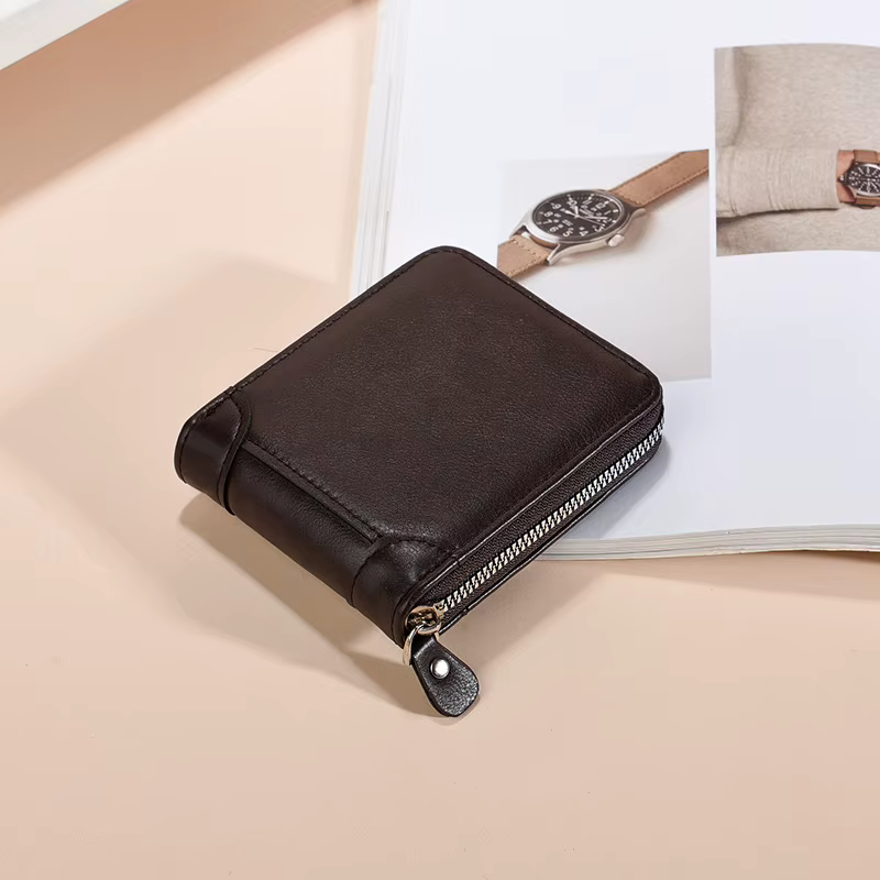 Portefeuille Vintage en cuir PU pour hommes