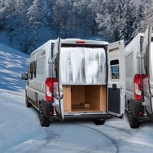 Rideau d'isolation de hayon pour Fiat Ducato X250 X290 Peugeot Boxer Citroën Relay Camping-car Rideau d'isolation de porte arrière