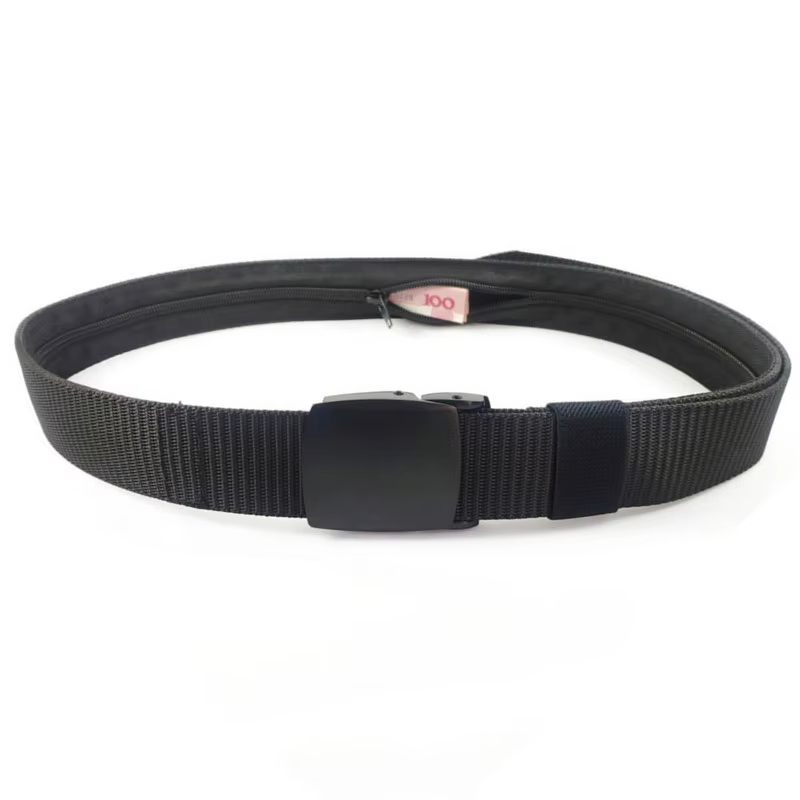 Voyage caché argent Anti-vol ceinture de taille bricolage sangle