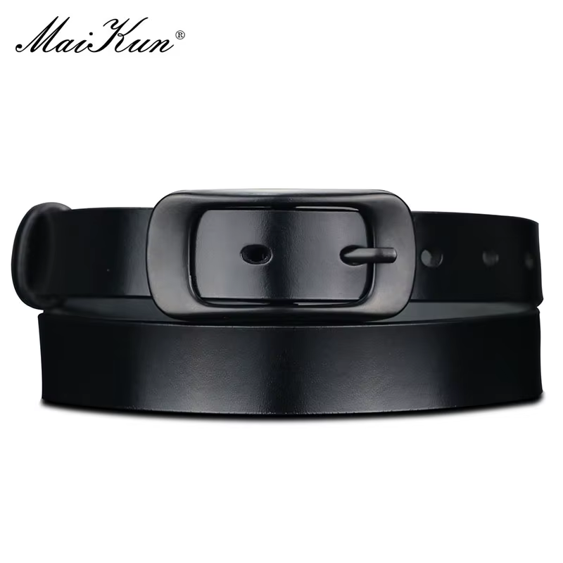 Maikun – ceinture en cuir véritable pour femme, vêtement pour jean et pantalon