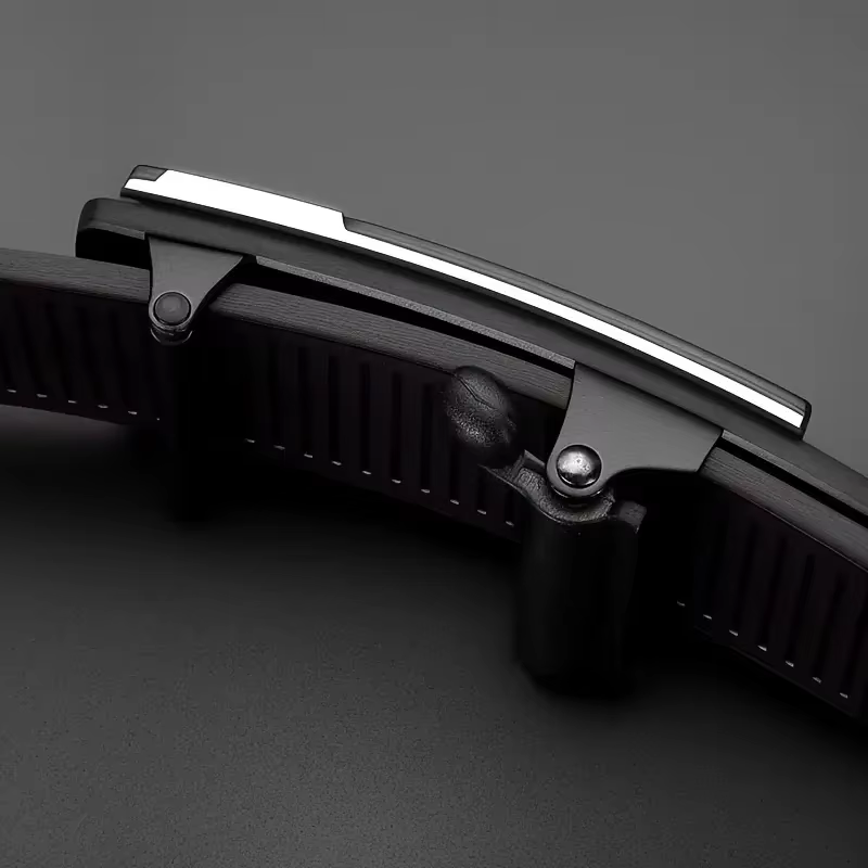 Ceinture en cuir PU élégante pour homme PAUL HUEMAN - Ceintures tendance - Boucle automatique pour affaires