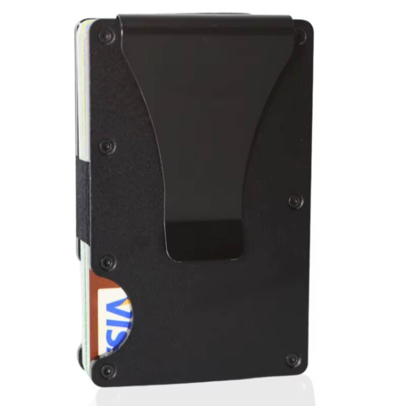 Portefeuille minimaliste mince avec blocage RFID pour hommes