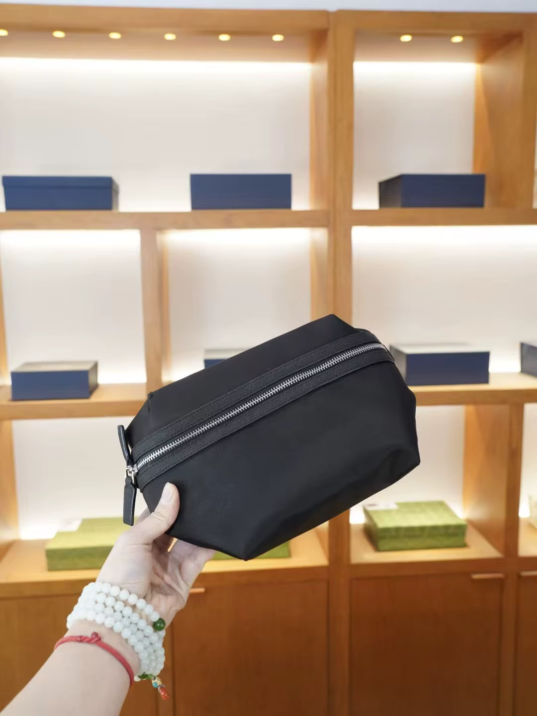 Sac banane en cuir véritable pour homme