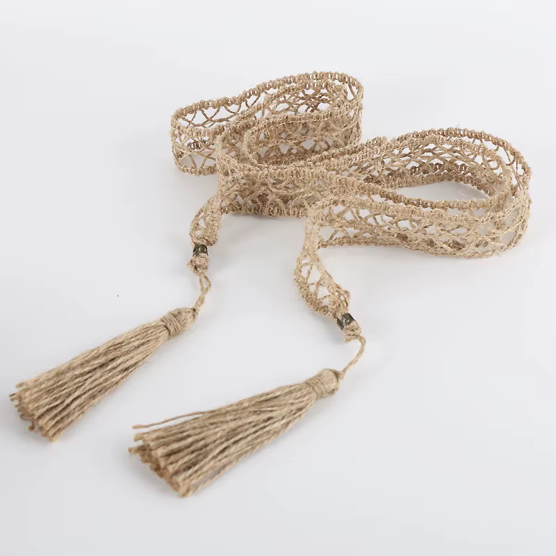 Ceinture tressée en macramé pour femmes
