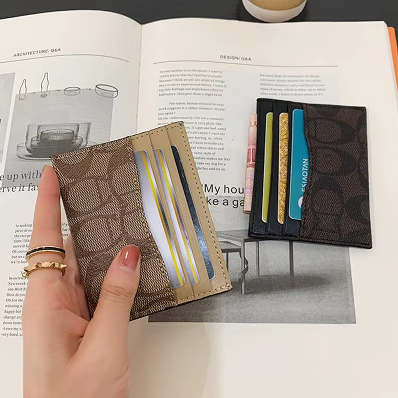Nouveau porte-cartes compact ultra-fin pour femme
