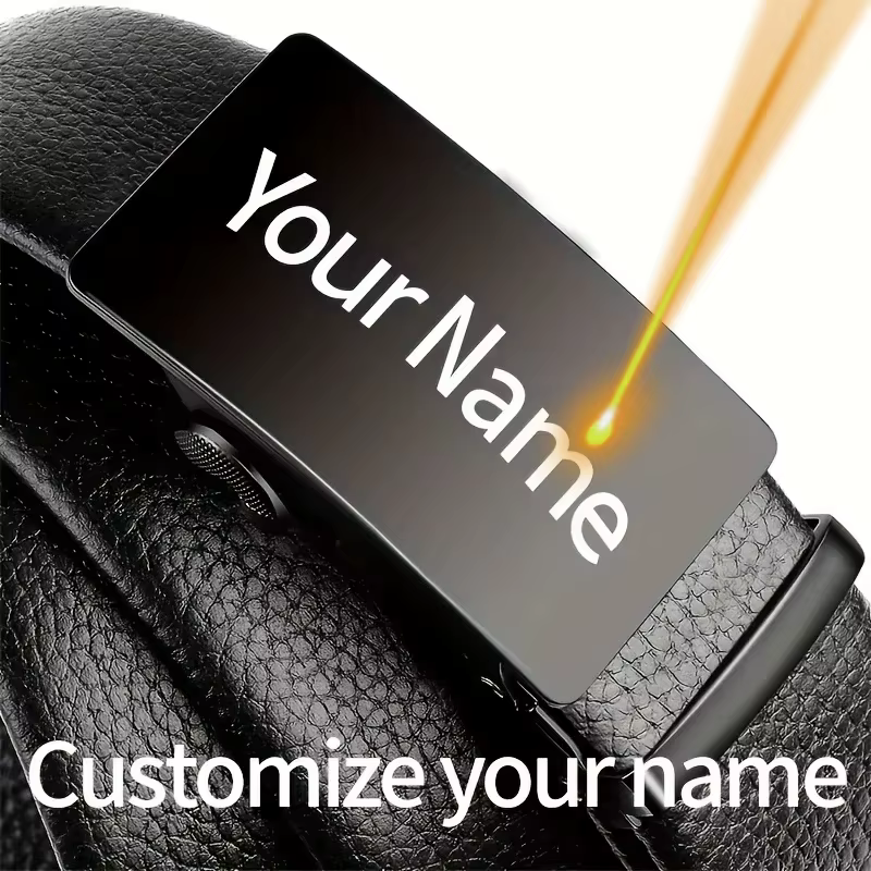 Ceinture décontractée personnalisée avec gravure de nom