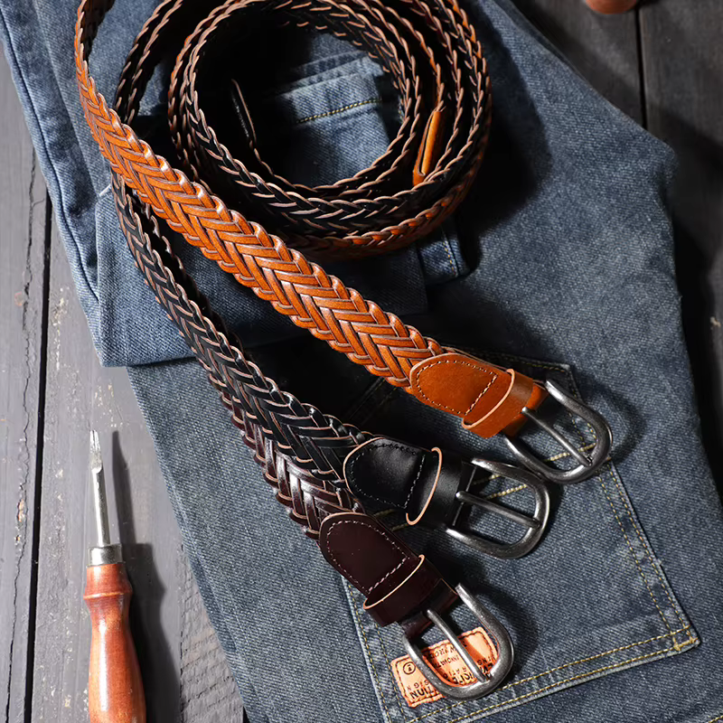 Ceinture tissée à la main pour hommes et femmes