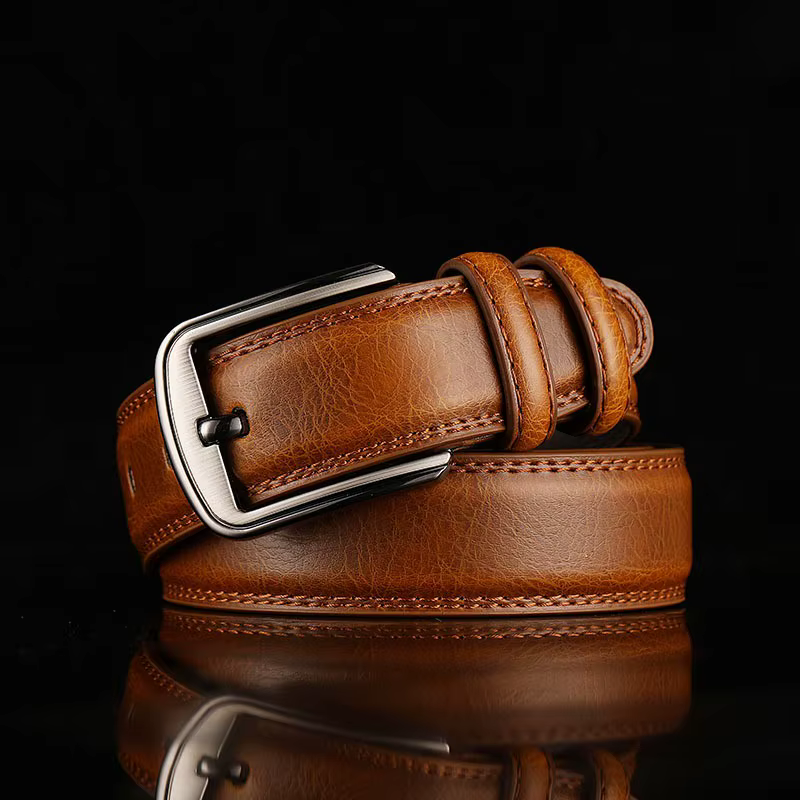Ceinture homme ceinture homme ceinture garçon véritable peau de vache boucle ardillon ceinture marron moyen-âge jeunesse décontracté hommes ceinture