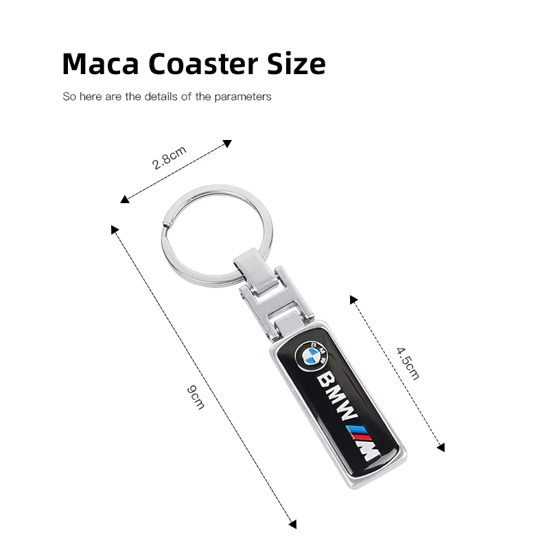 Porte-clés en alliage pour voiture BMW